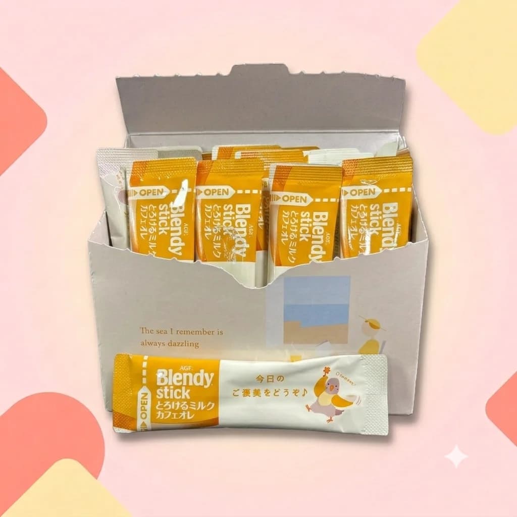 Растворимый кофе с молокм Blendy Stick AGF Топленое молоко 8,2г