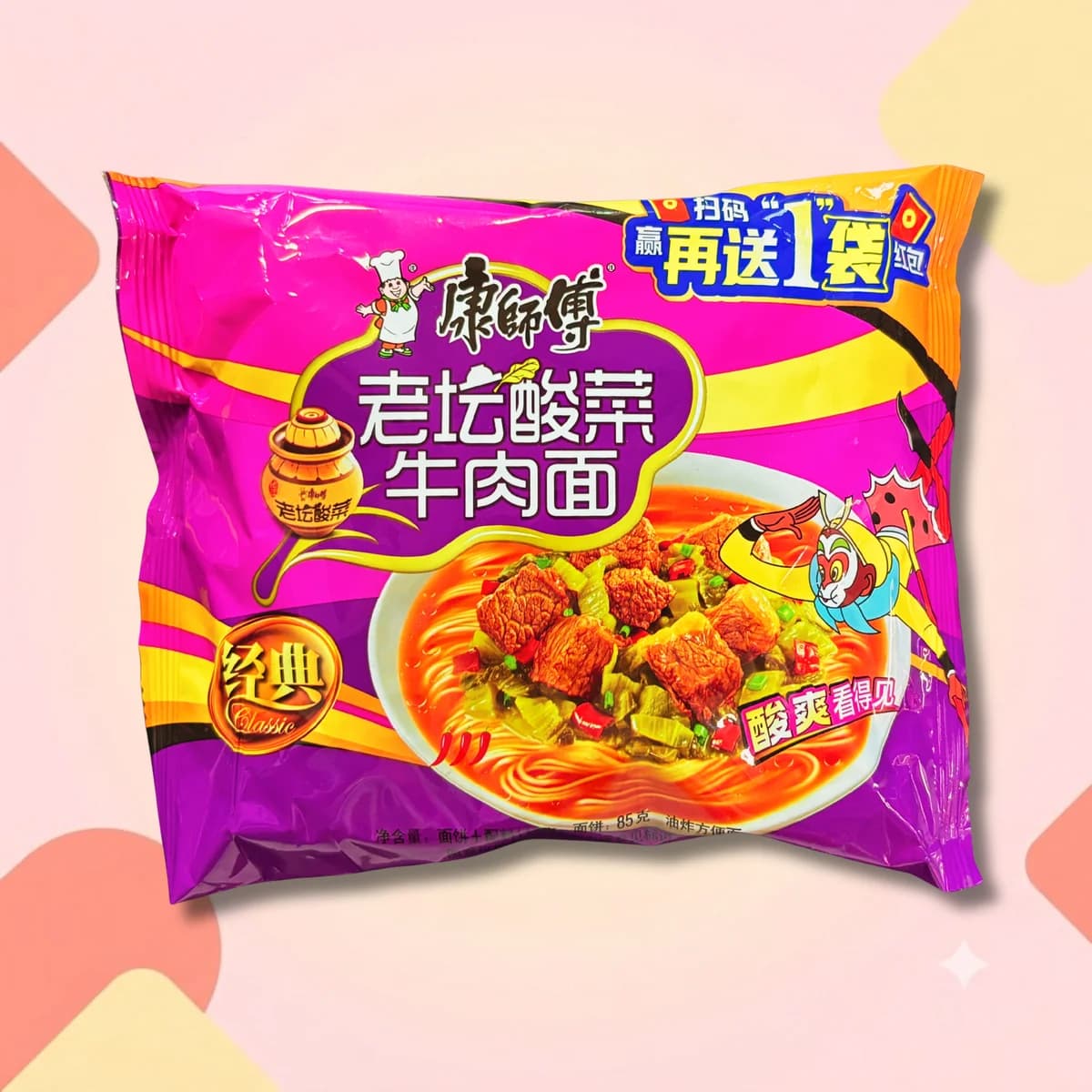 Лапша БП Kang Shifu Говядина с кимчи 104г