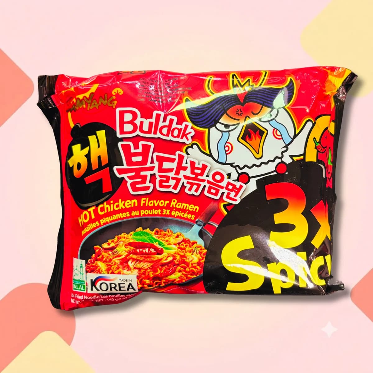 Лапша БП Samyang Buldak Классическая курица x3 острота 140г