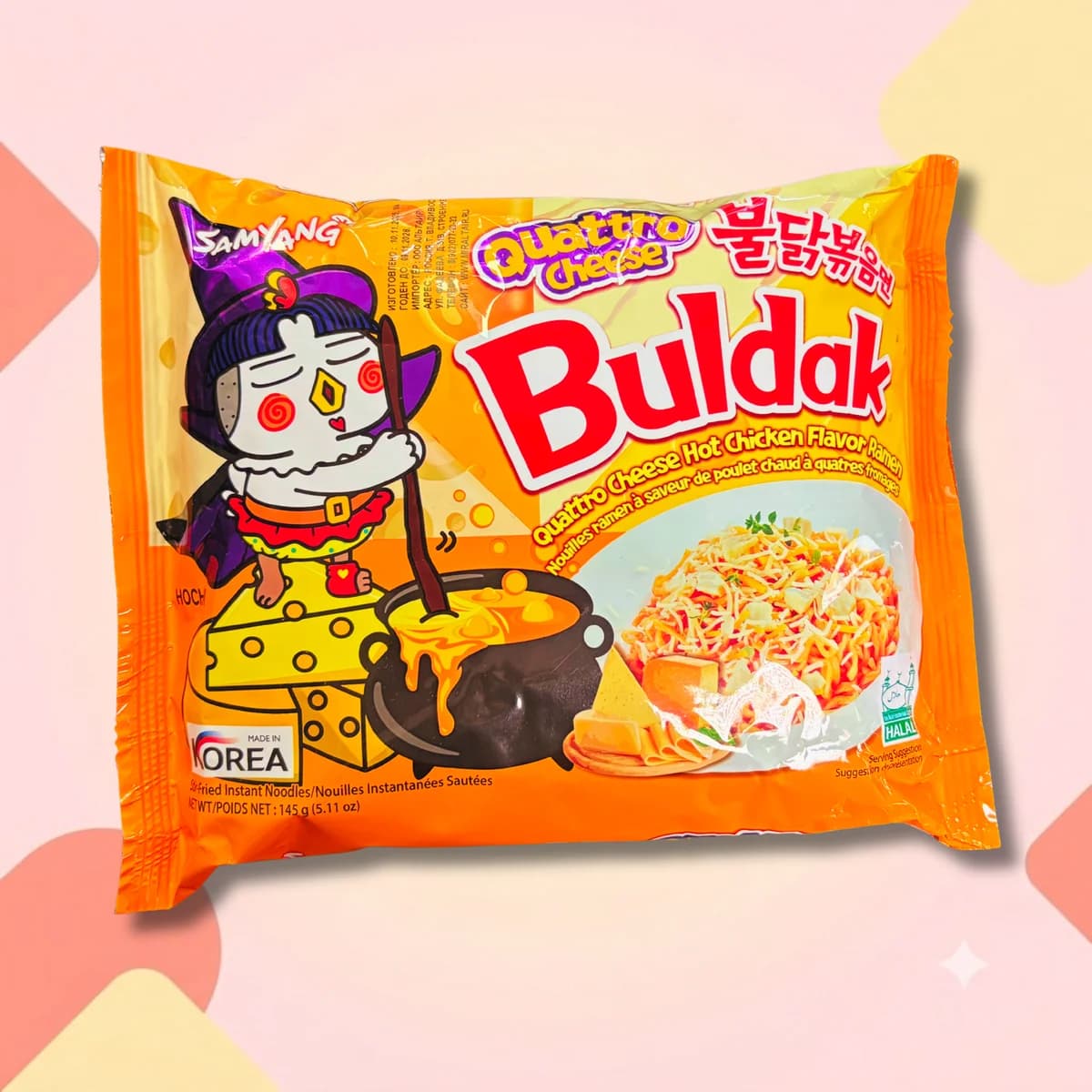 Лапша БП Samyang Buldak Четыре сыра 145г