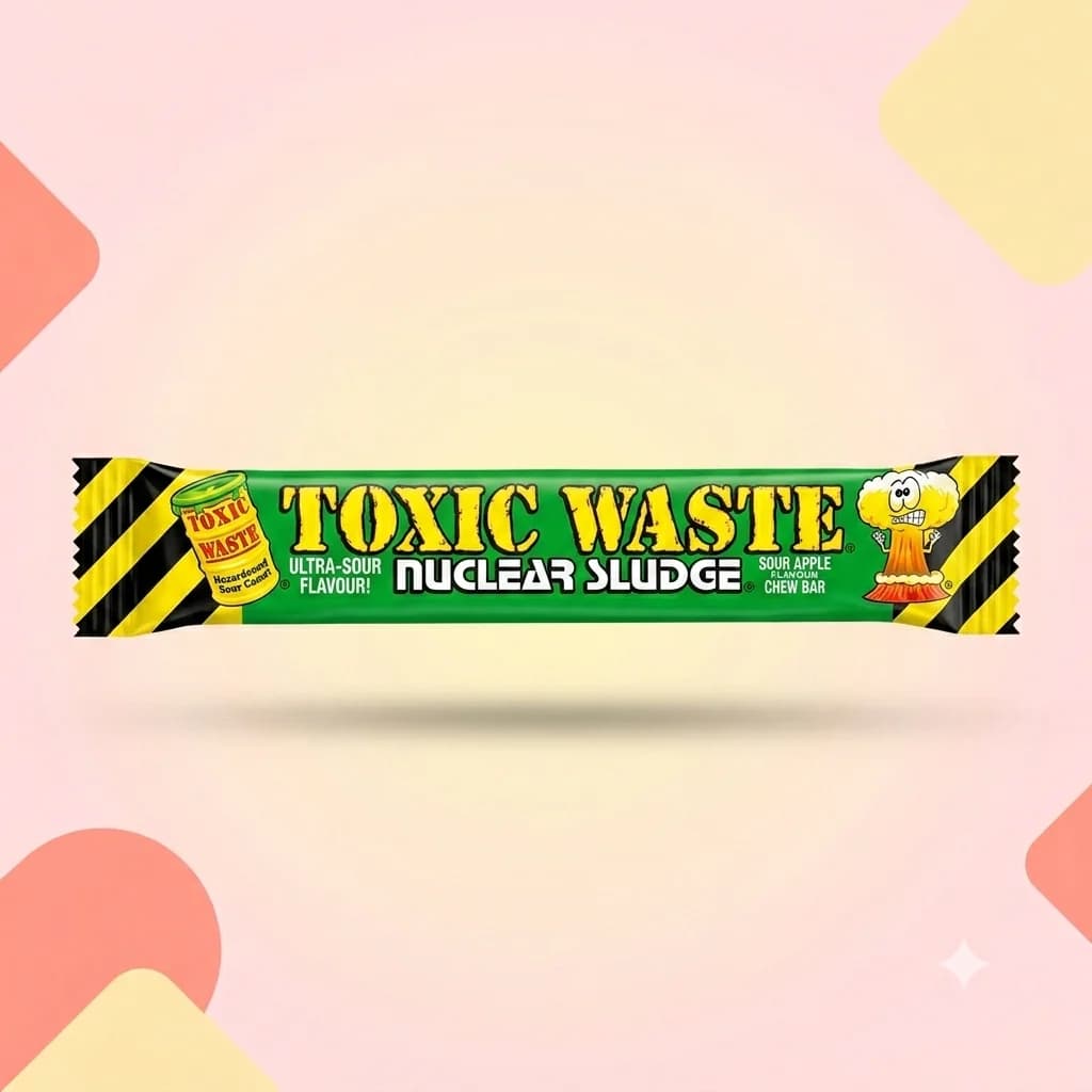 Кислая жевательная конфета ToxicWaste Яблоко 20г