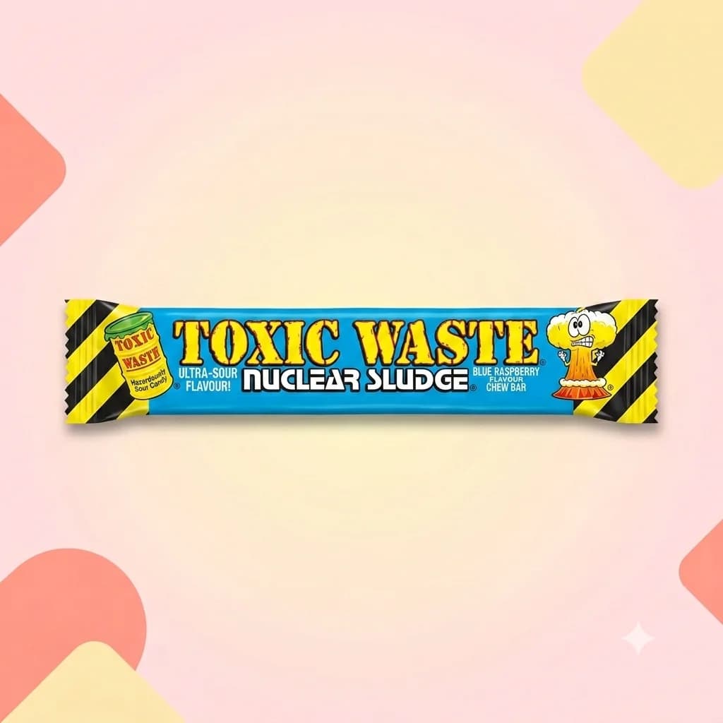 Кислая жевательная конфета ToxicWaste Малина 20г