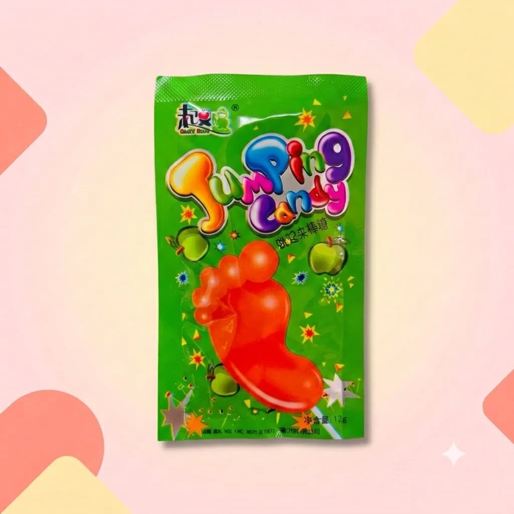 Леденец в кислой посыпке JumpingCandy Яблоко 12г