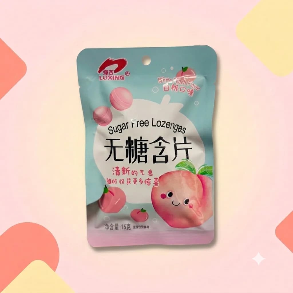 Конфеты без сахара Luxiing Lozenges Персик 16г