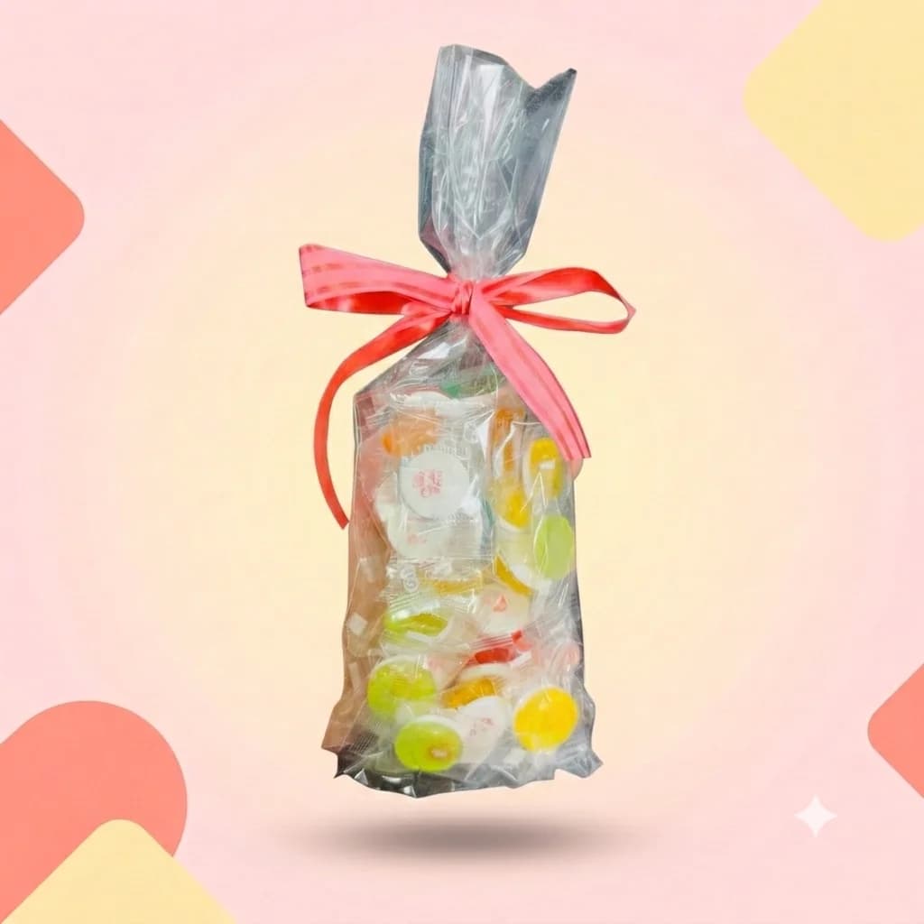 Леденцовые конфеты Yinuo Смайлик Фруктовое ассорти 100г