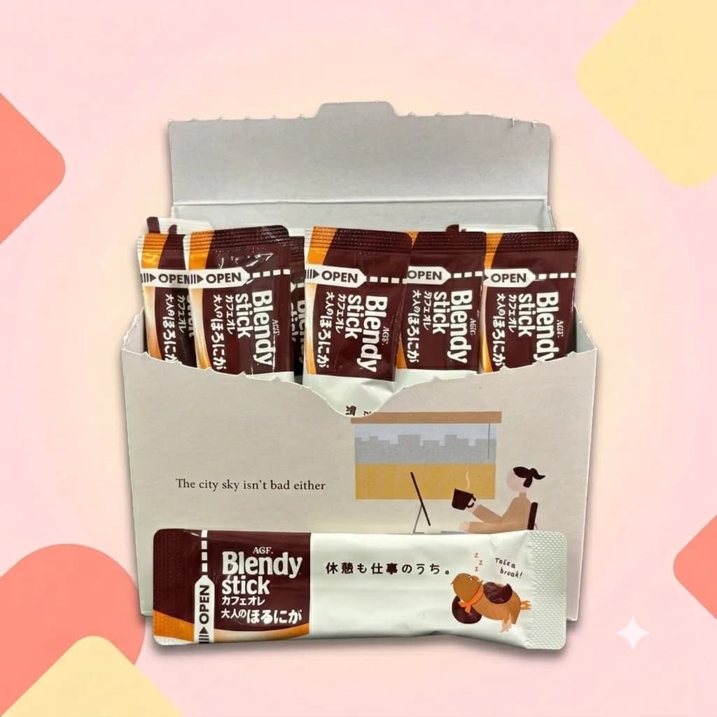 Растворимый кофе с молокм Blendy Stick AGF Крепкий 8г