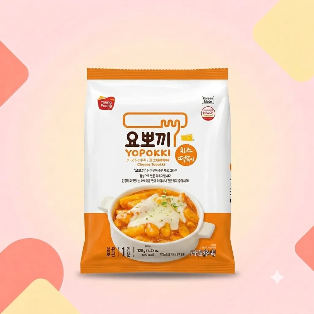 Рисовые клецки БП в пачке Topokki Сырный соус 120г