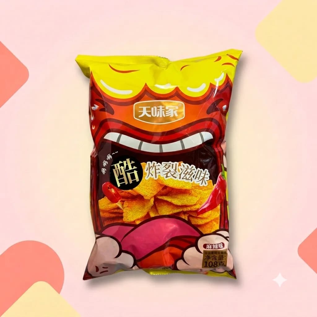 Чипсы Tianweijia Остро-пряный вкус 108г