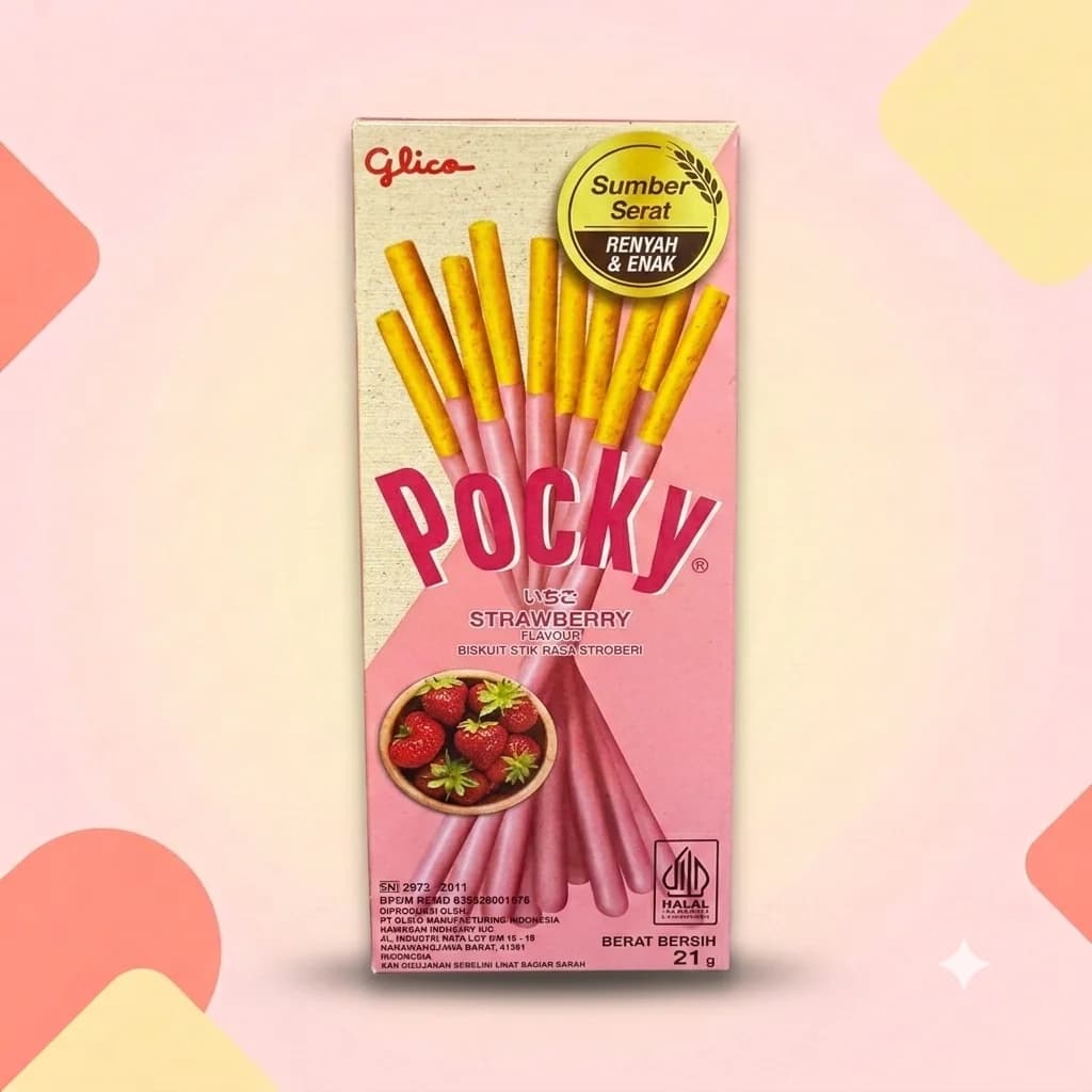 Поки мелкие Pocky Клубника 21г