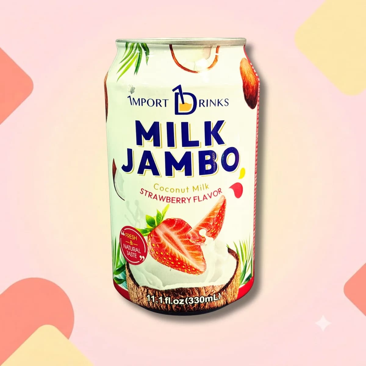 Кококсовое молоко Milk Jambo Клубника 330мл