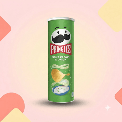 Чипсы Pringles Большая пачка Сметана и лук 165г