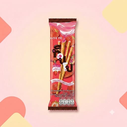 Бисквитные палочки Toppo Ванильная клубника 11г