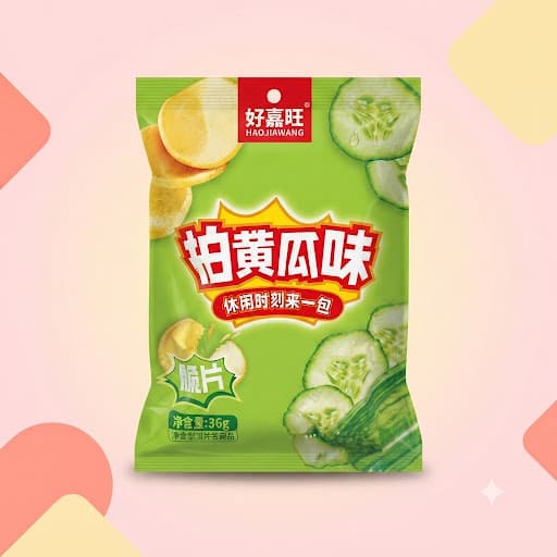 Чипсы Haojiawang со вкусом огурца 36 г