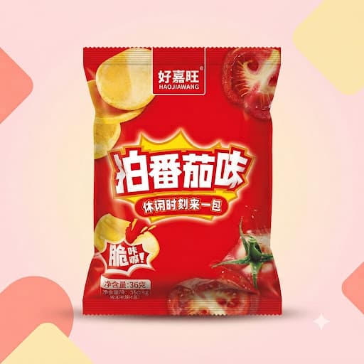 Чипсы Haojiawang со вкусом томата 36г
