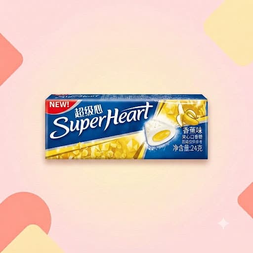 Жевательная резинка Super Heart Банан 24г