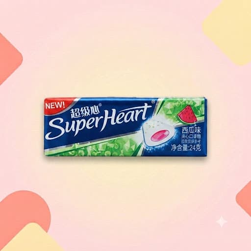 Жевательная резинка Super Heart Арбуз 24г