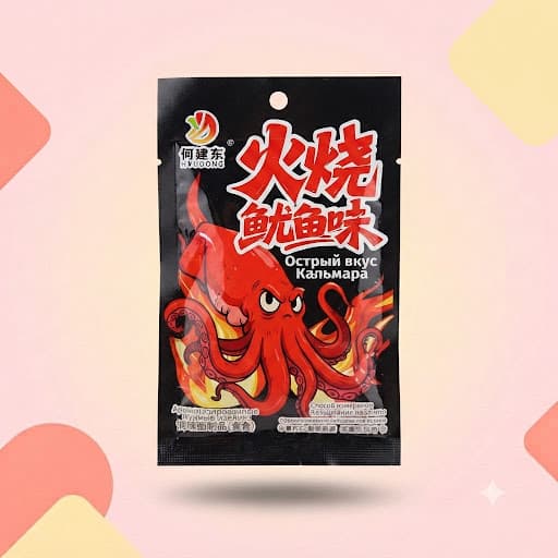 Соевый снек Heyudong со вкусом кальмара 20г