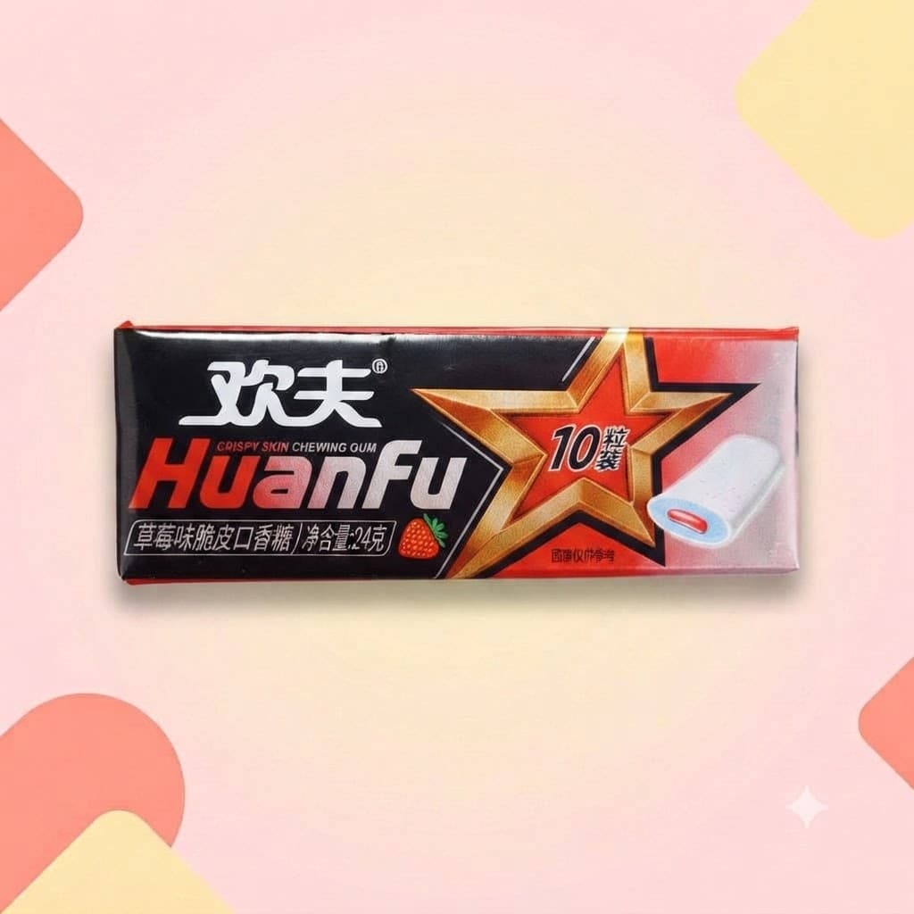 Жевательная резинка HuanFu Restyle Клубника 21,5г