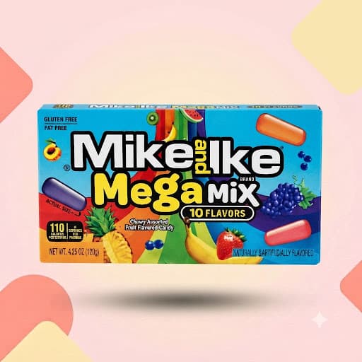 Жевательные конфеты Mike and Ike Мега Микс 120г