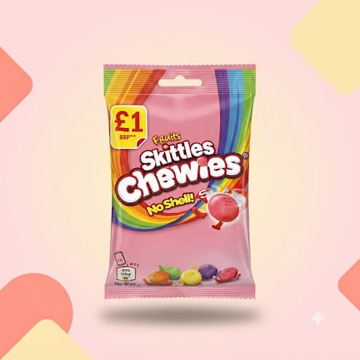 Жевательные конфеты Skittles Chewies Фрукты 125г